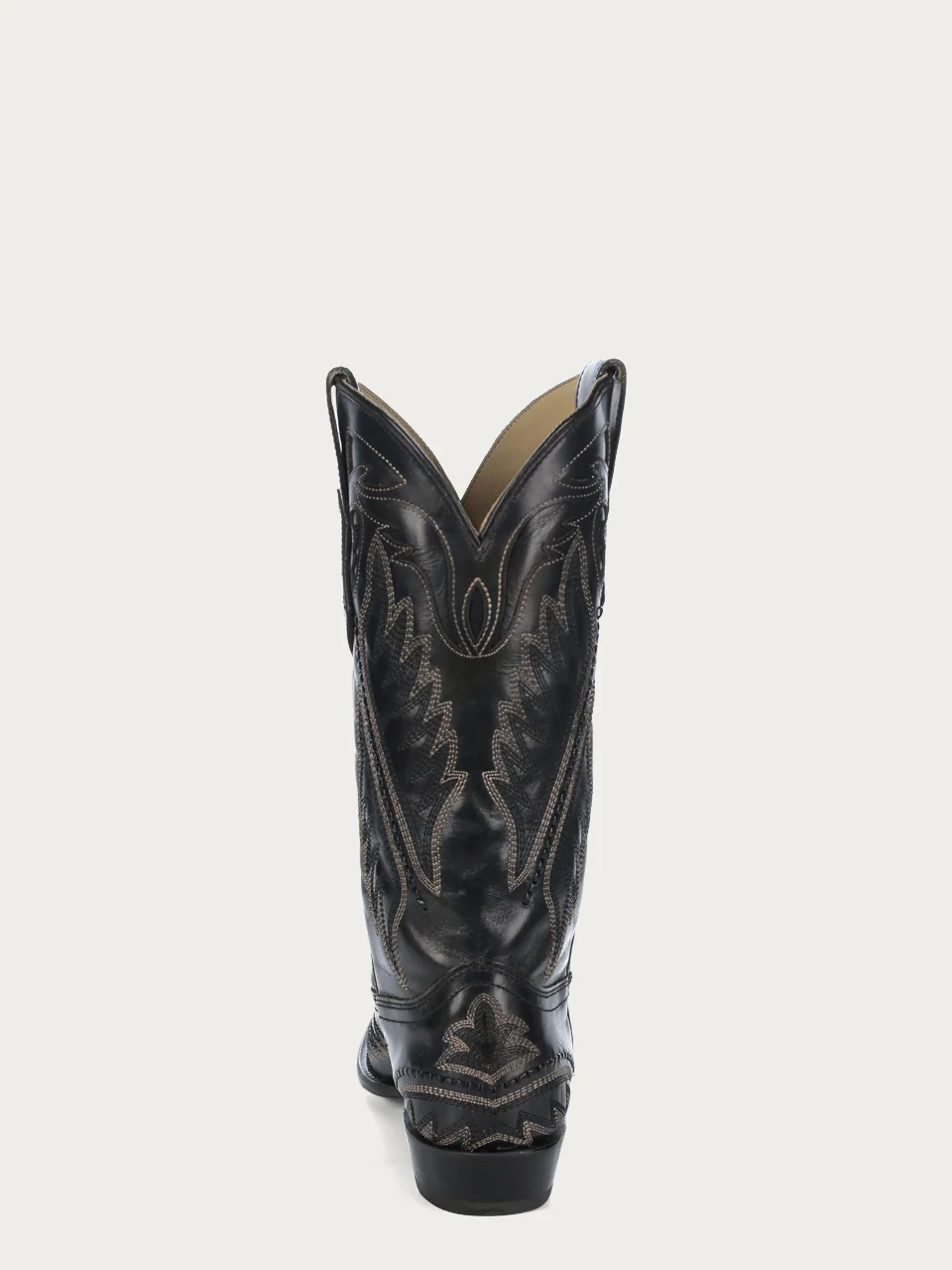 C4149 - MEN'S WOVEN DETAIL WITH BLUE EMBROIDERY BLACK SNIP TOE COWBOY BOOT - Image 5