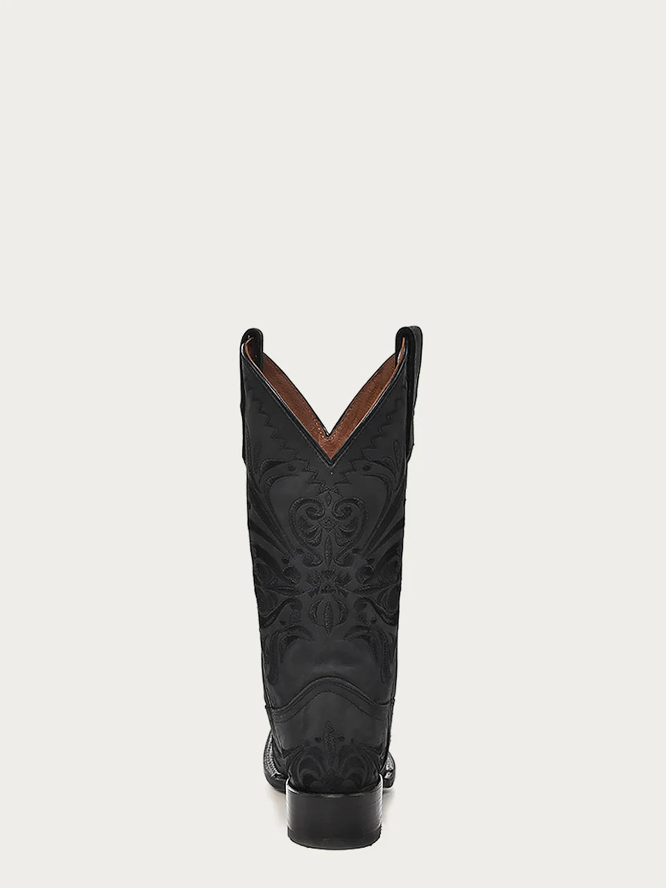L5464 - WOMEN’S EMBROIDERY BLACK SQUARE TOE COWBOY BOOT - Image 4