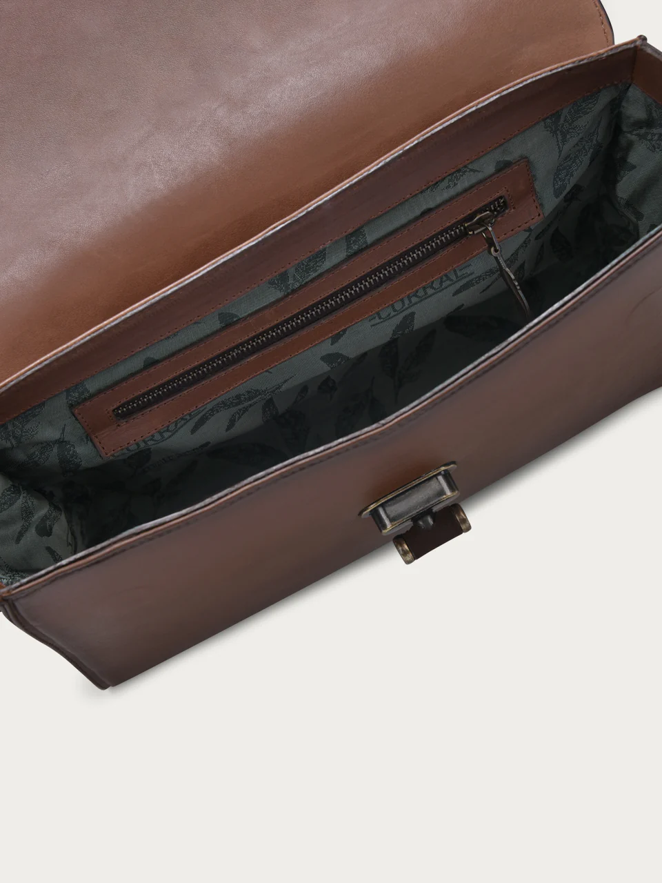 D1348 - WOMNE'S CHOCOLATE FRINGE AND OVERLAY GLITTLER SADDLE BAG - Image 6