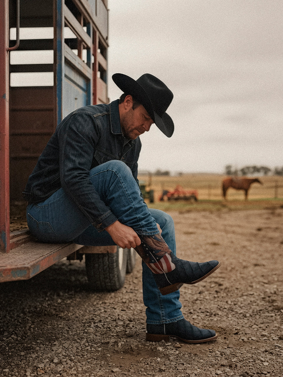 A5150 - MEN'S LIBERTY EAGLE ALLIGATOR COWBOY BOOT - Image 10