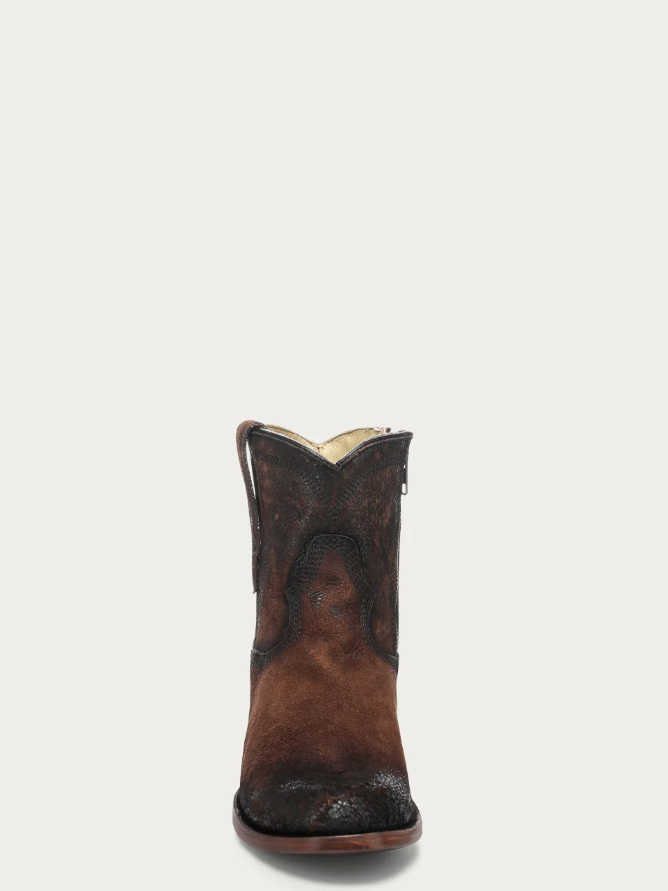 A4960 - MEN'S BROWN GOAT ROUND TOE COWBOY BOOTIE - Image 3