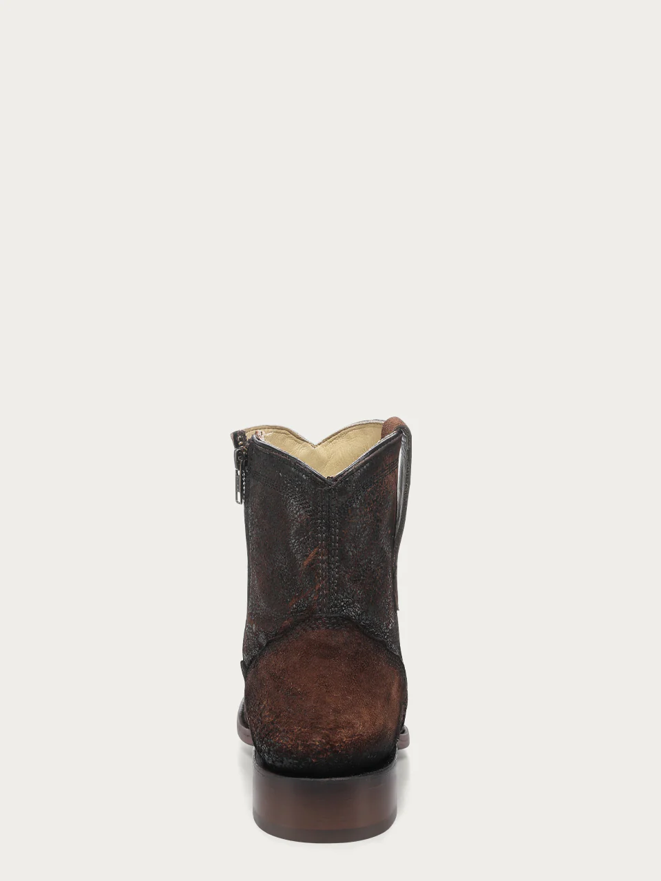 A4960 - MEN'S BROWN GOAT ROUND TOE COWBOY BOOTIE - Image 4