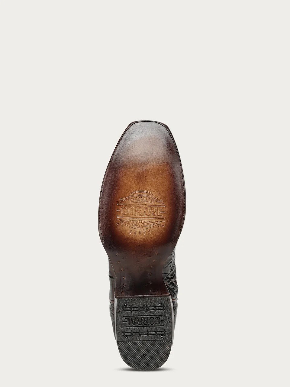 A5105 - MEN'S EMBROIDERY WOVEN AND INLAY HONEY ALLIGATOR NARROW SQUARE TOE COWBOY BOOT - Image 9