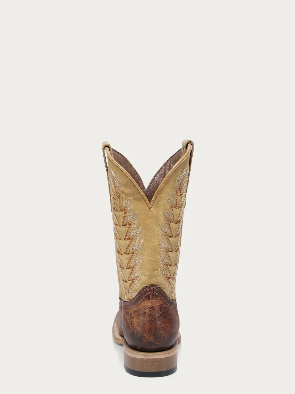 L6313 - MEN'S HONEY BROWN EMBROIDERY WIDE SQUARE TOE CIRCLE G COWBOY BOOT - Image 4