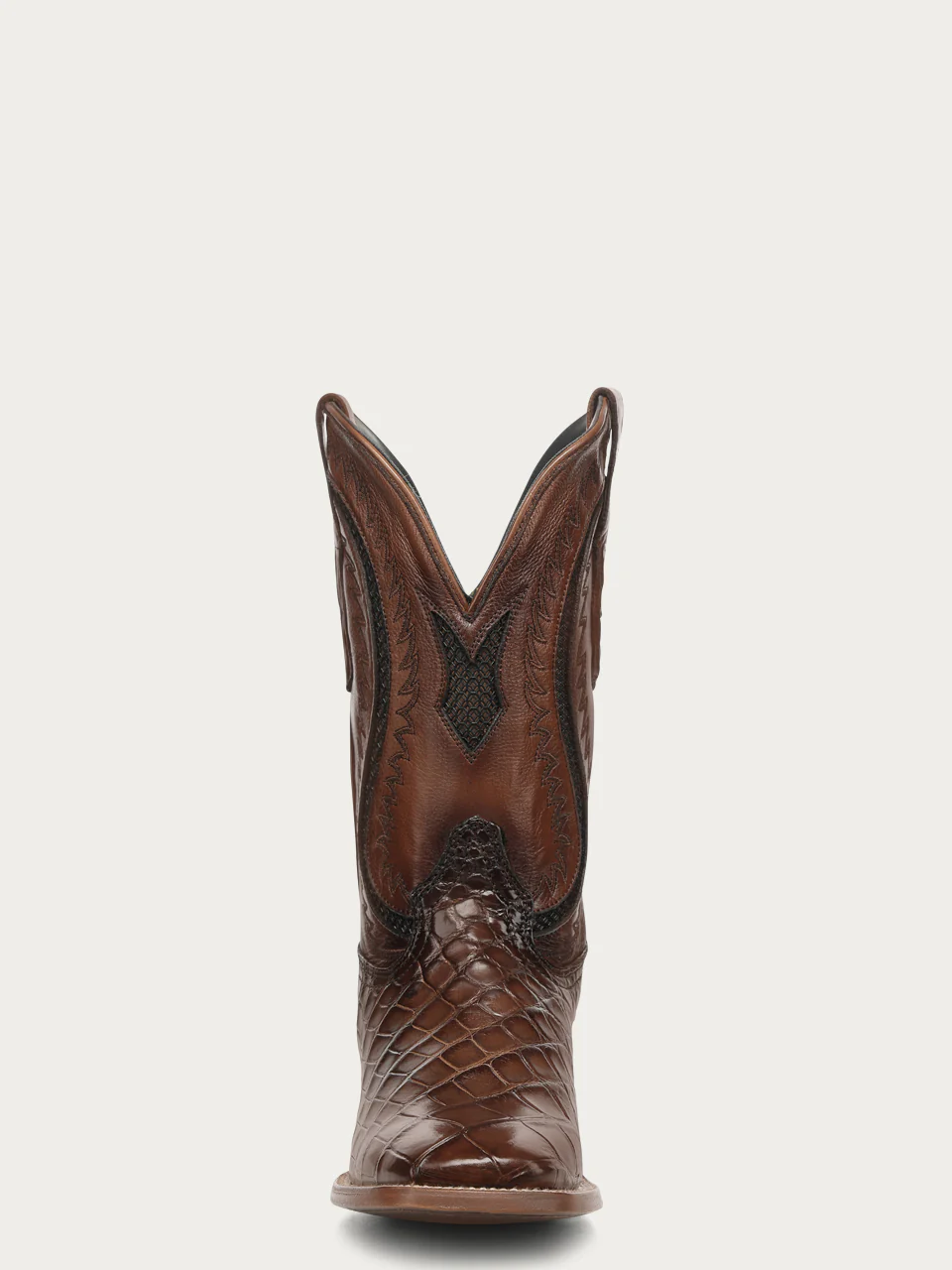 A5119 - MEN'S HONEY INLAY AND EMBROIDERY WIDE SQ. TOE COWBOY BOOT - Image 7