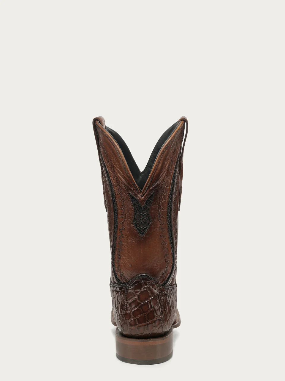 A5119 - MEN'S HONEY INLAY AND EMBROIDERY WIDE SQ. TOE COWBOY BOOT - Image 9