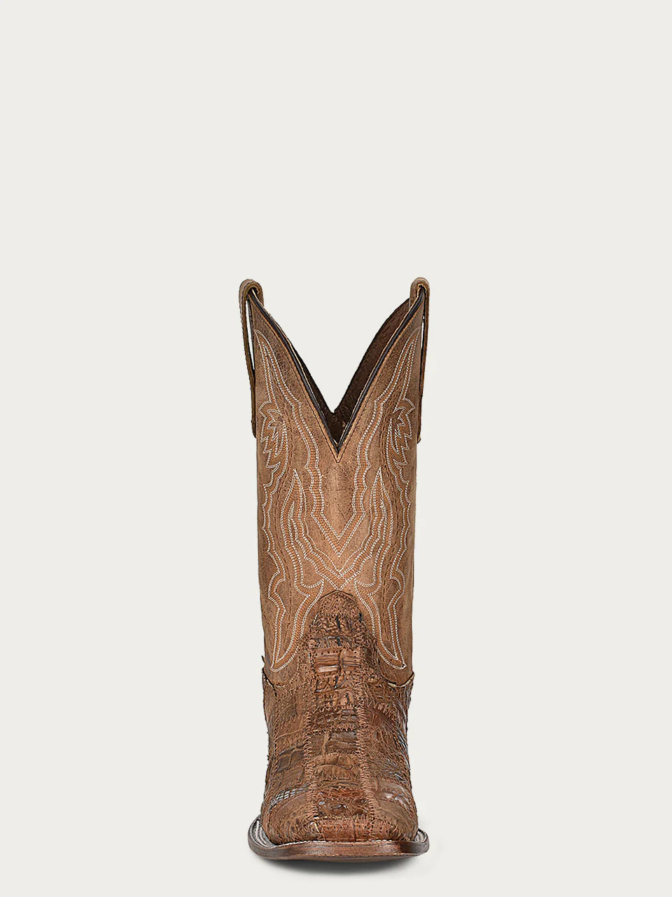 L5949 - MEN'S ORIX CAIMAN PATCHWORK AND EMBROIDERY WIDE SQUARE TOE CIRCLE G COWBOY BOOT - Image 3