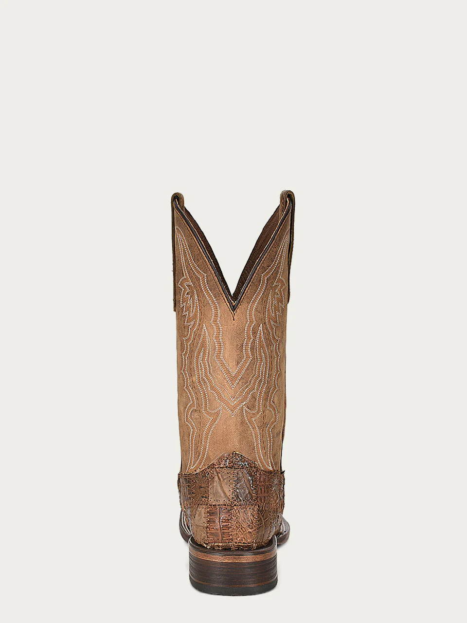 L5949 - MEN'S ORIX CAIMAN PATCHWORK AND EMBROIDERY WIDE SQUARE TOE CIRCLE G COWBOY BOOT - Image 4