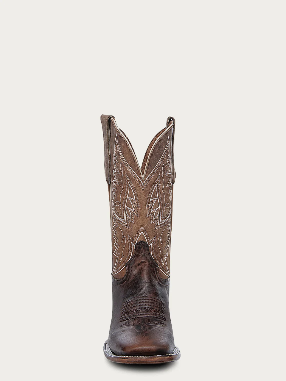 L6297 - MEN'S TANNED HONEY EBROIDERY WIDE SQUARE TOE CIRCLE G COWBOY BOOT - Image 3