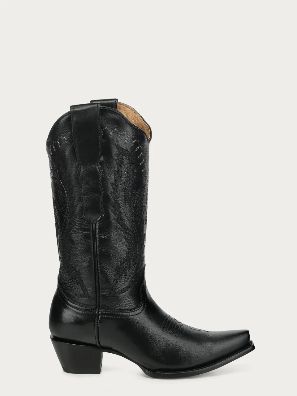 L6339 - WOMEN’S EMBROIDERY TRIAD BLACK SNIP TOE CIRCLE G COWBOY BOOT - Image 4