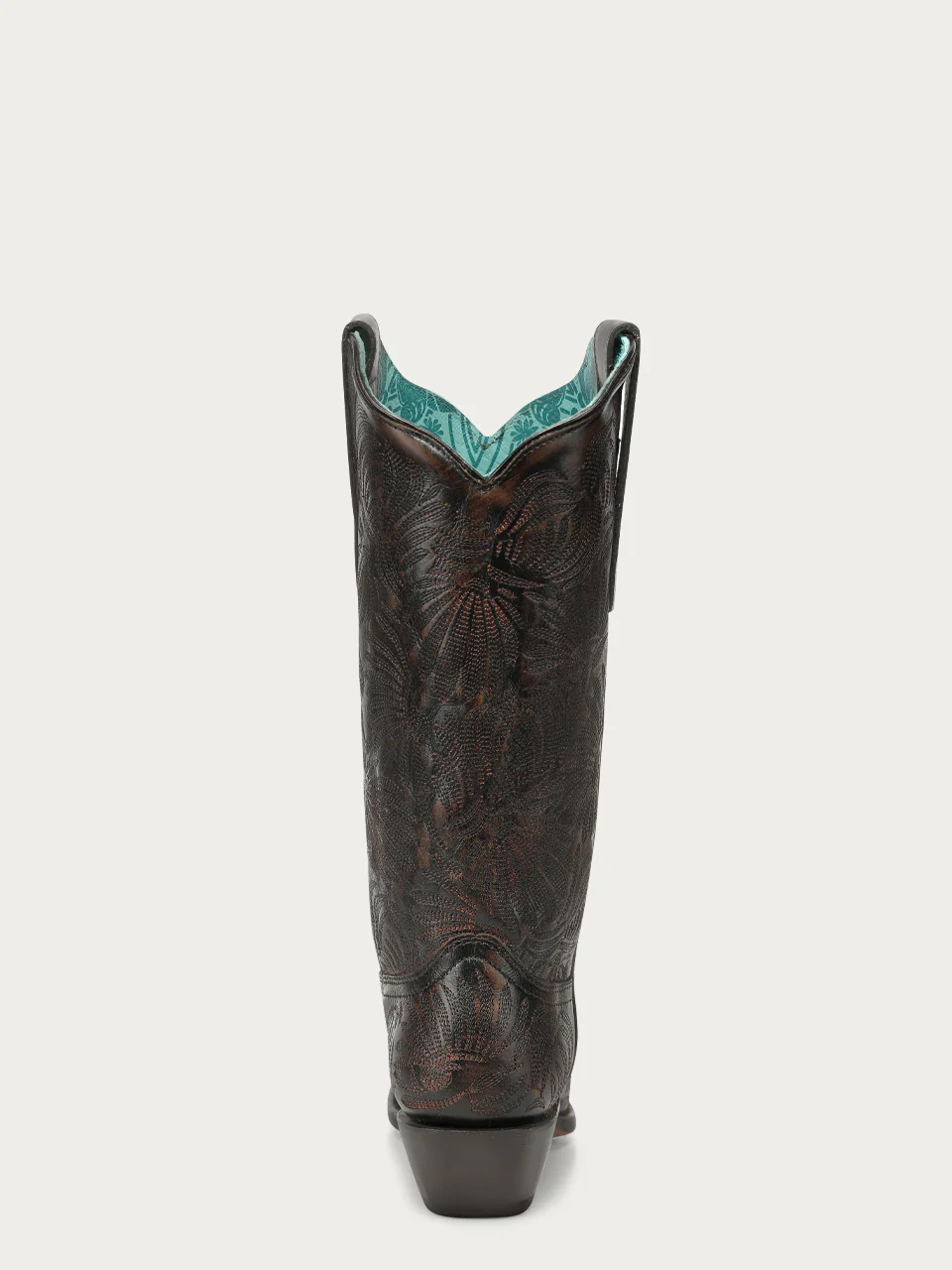 A5084 - WOMEN'S BLACK HONEY FLORAL PETAL EMBROIDERY SNIP TOE COWBOY BOOT - Image 10