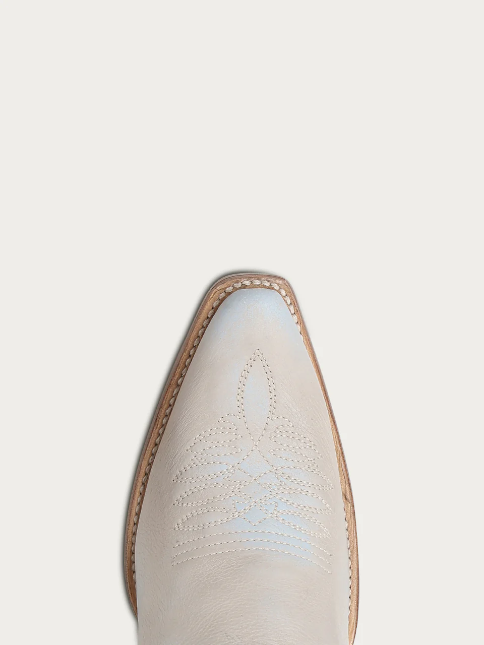 A5016 - WOMEN'S BLUE AND BONE OVERLAY EMBROIDERY AND STUDS TALL TOP SNIP TOE COWBOY BOOT - Image 5