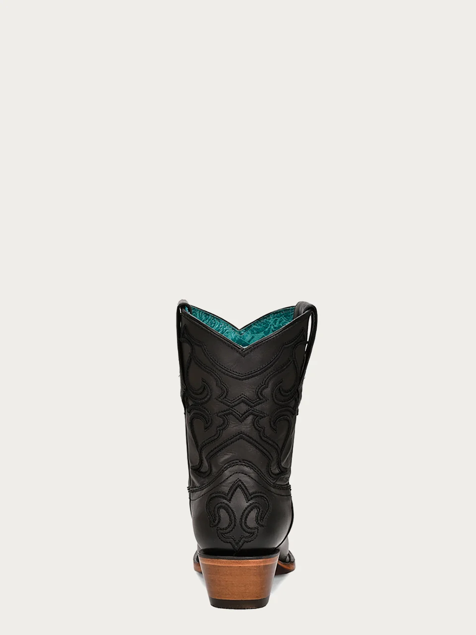 Z5111 - WOMEN'S EMBROIDERY BLACK SNIP TOE ANKLE BOOT - Image 5