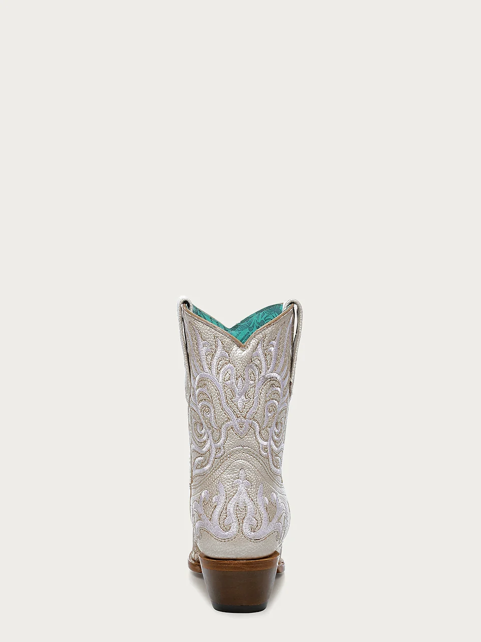 Z5344 - WOMEN'S EMBROIDERY BONE ANKLE SNIP TOE COWBOY BOOT - Image 6
