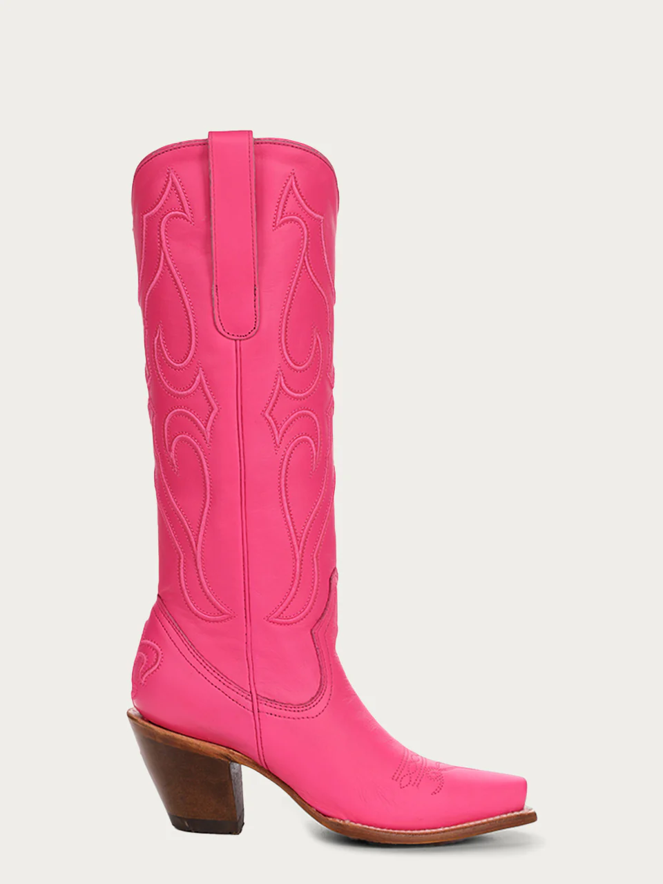 Z5157 - WOMEN'S EMBROIDERY FUCHSIA TALL TOP SNIP TOE COWBOY BOOT - Image 3