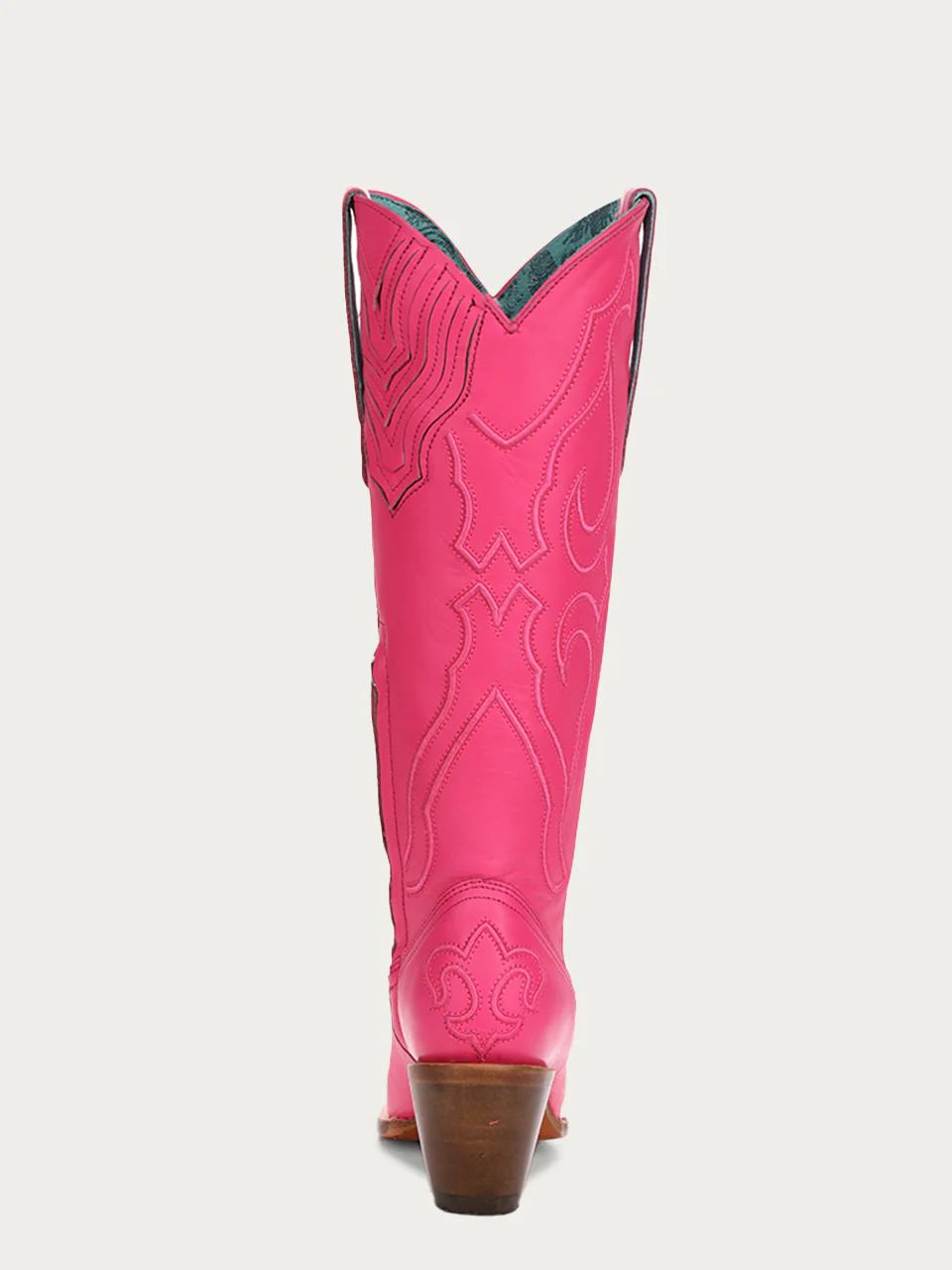Z5157 - WOMEN'S EMBROIDERY FUCHSIA TALL TOP SNIP TOE COWBOY BOOT - Image 4