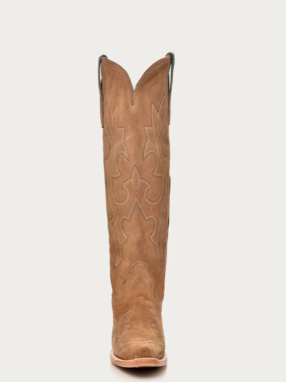 A4438 - WOMEN'S EMBROIDERY SAND SUEDE TALL TOP SNIP TOE COWBOY BOOT - Image 4