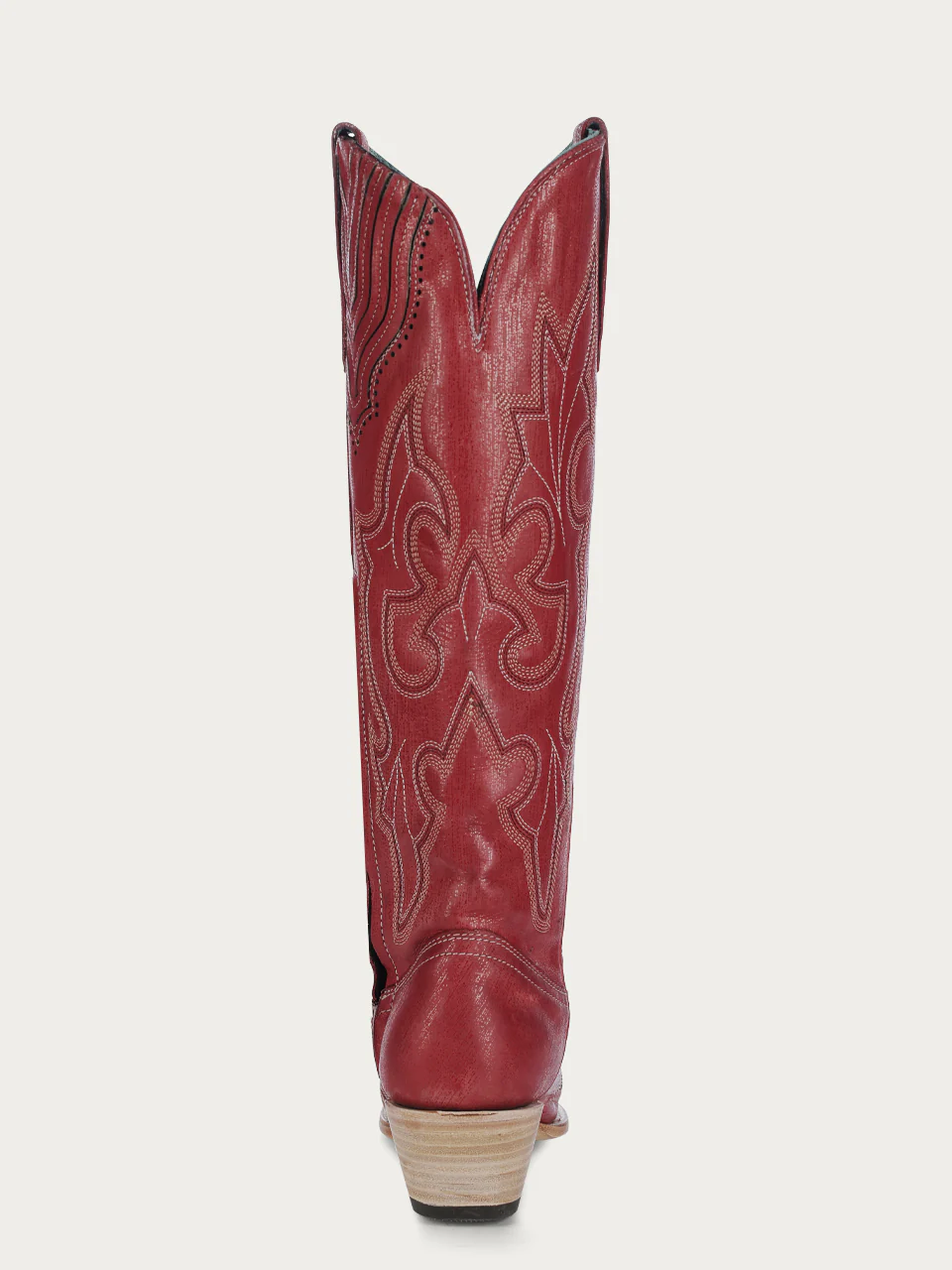 A4465 - WOMEN'S EMBROIDERY TALL TOP RED SNIP TOE COWBOY BOOT - Image 5
