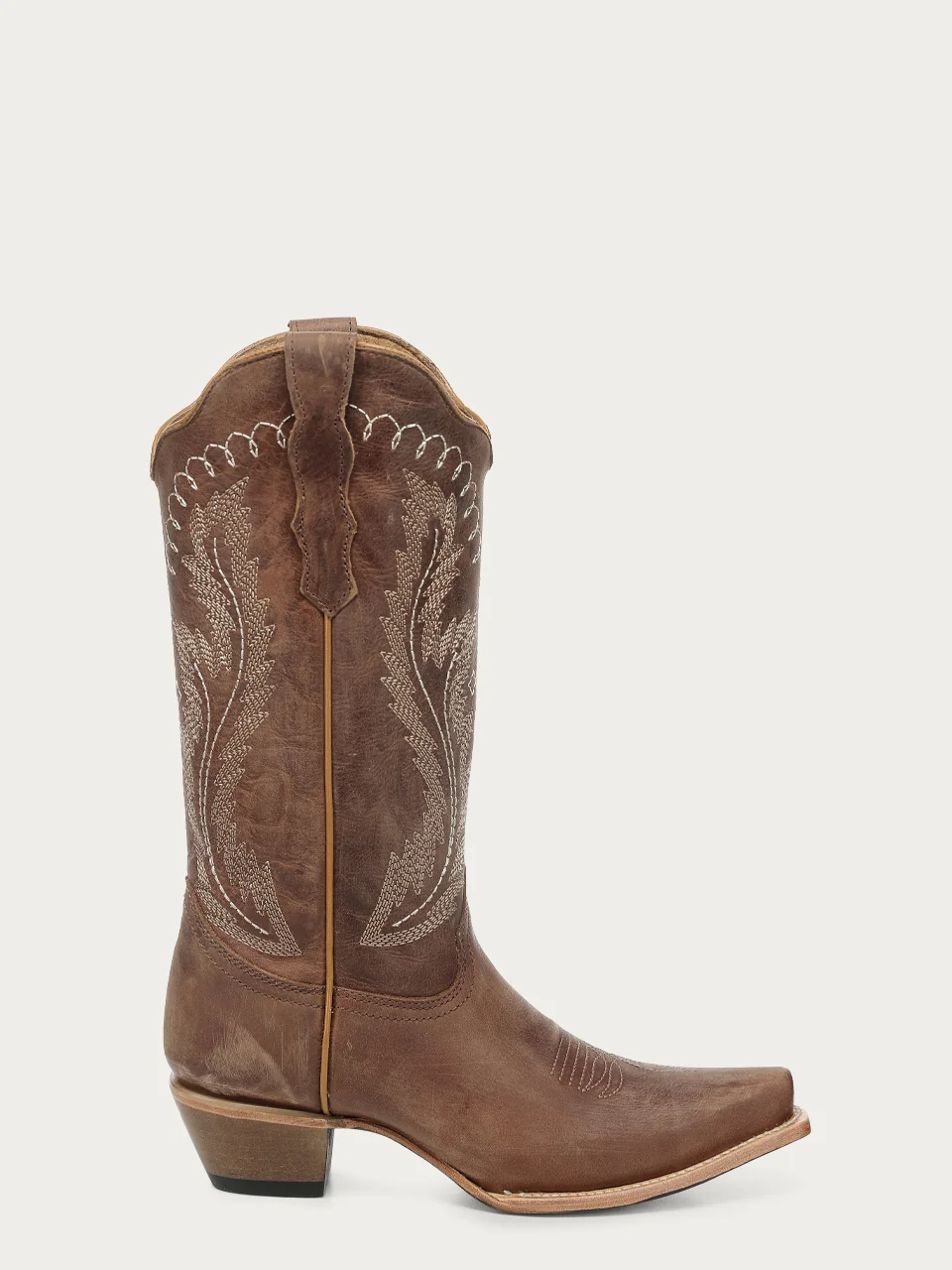 L6355 - WOMEN’S EMBROIDERY TRIAD BRONZE SNIP TOE CIRCLE G COWBOY BOOT - Image 4