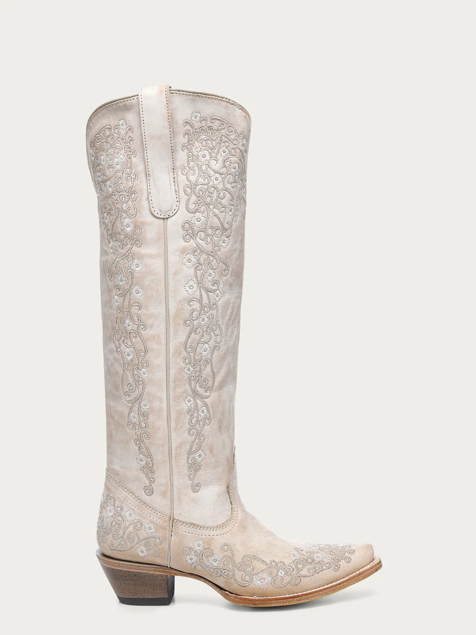 A4992 - WOMEN'S FLORAL EMBROIDERY SAND SNIP TOE TALL TOP COWBOY BOOT - Image 3