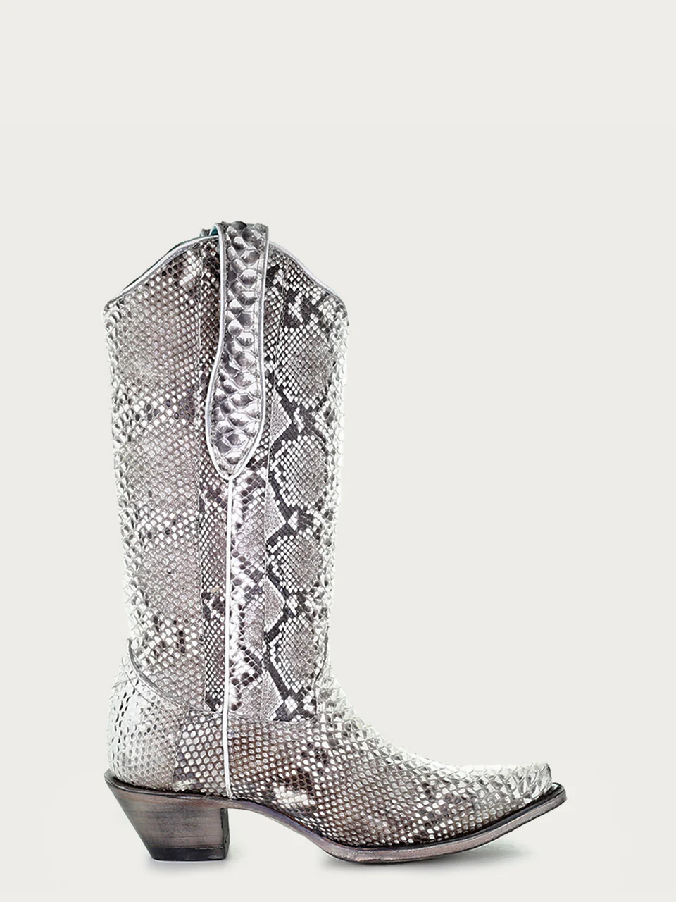 A3798 - WOMEN'S GENUINE FULL PYTHON SNIP TOE COWBOY BOOT - Image 3