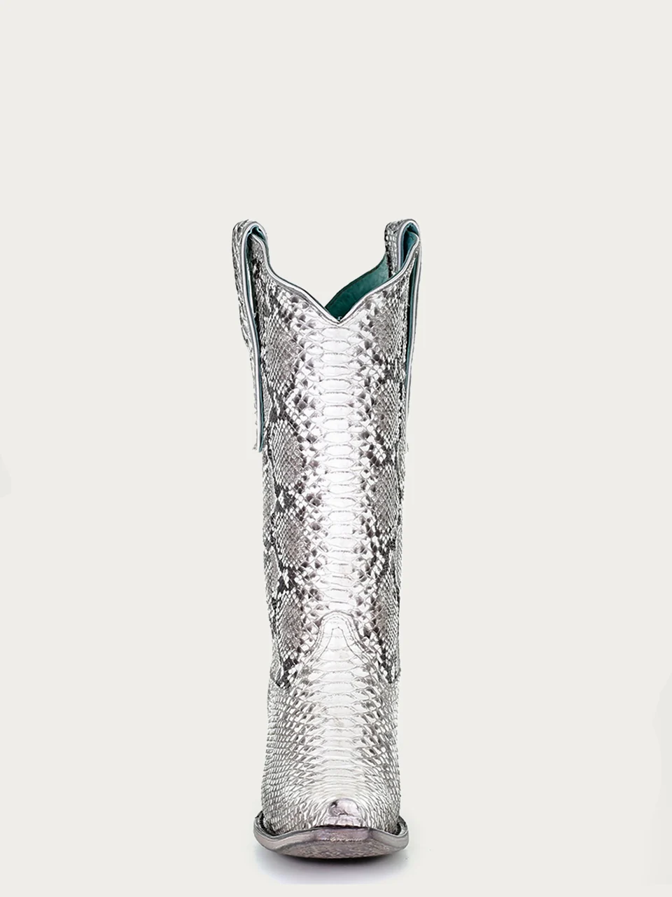 A3798 - WOMEN'S GENUINE FULL PYTHON SNIP TOE COWBOY BOOT - Image 4