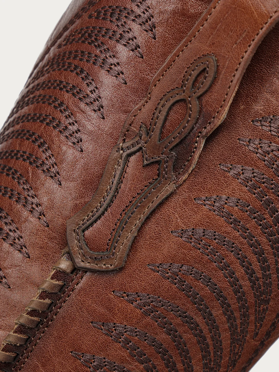 A5141 - WOMEN'S HONEY EMBROIDERY WOVEN AND METALLIC WELT TALL TOP SNIP TOE COWBOY BOOT - Image 4