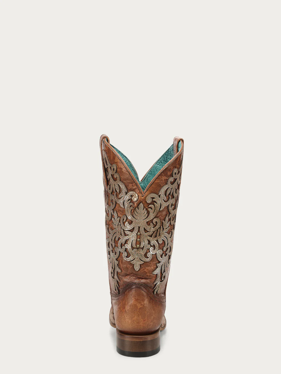 Z5531 - WOMEN'S SHEDRON OVERLAY AND EMBROIDERY SQUARE TOE COWBOY BOOT - Image 9