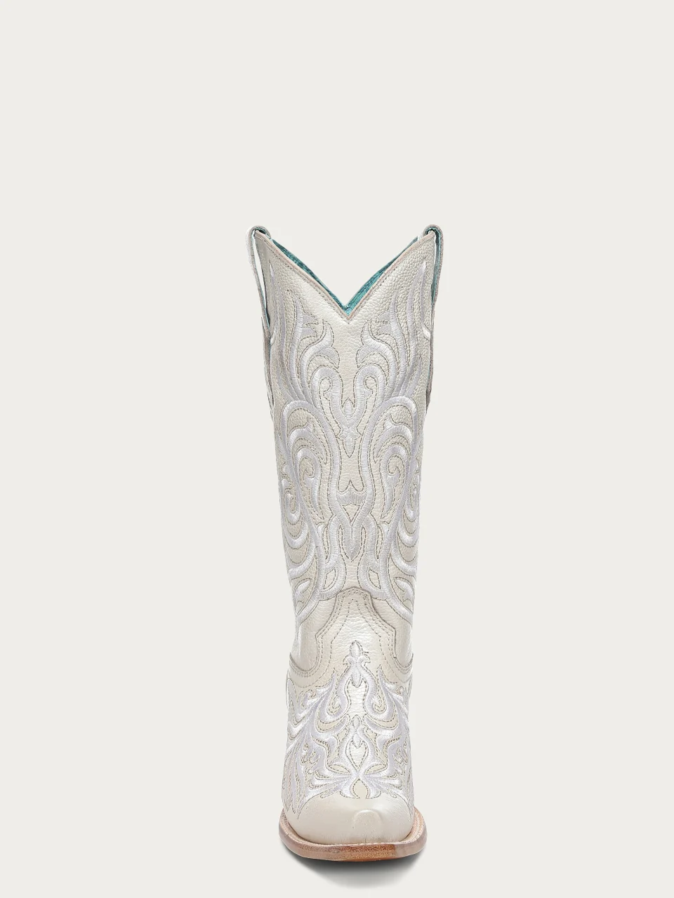 Z5492 - WOMEN'S WHITE EMBROIDERY SNIP TOE COWBOY BOOT - Image 4