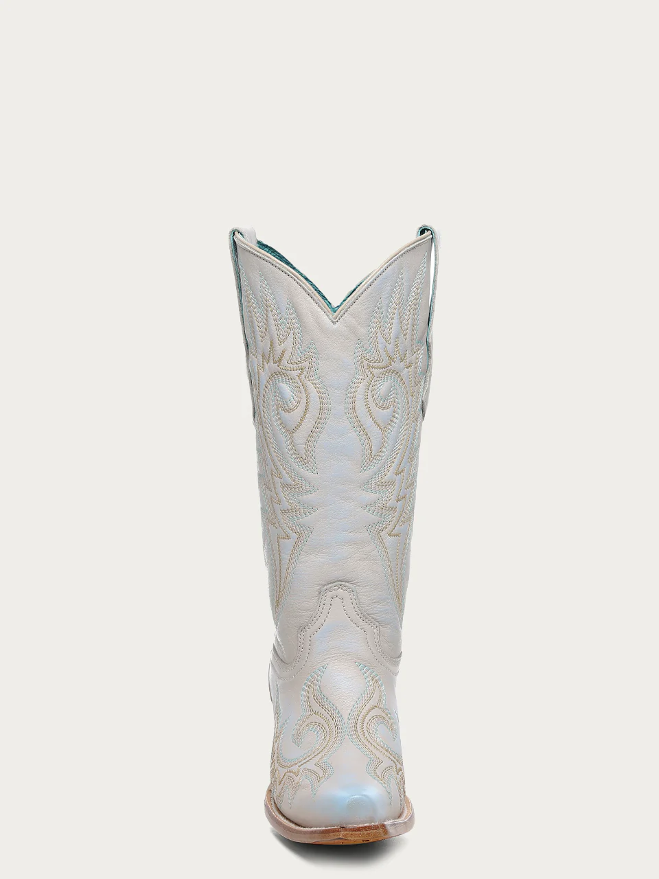 Z5505 - WOMEN'S WHITE EMBROIDERY SNIP TOE COWBOY BOOT - Image 4
