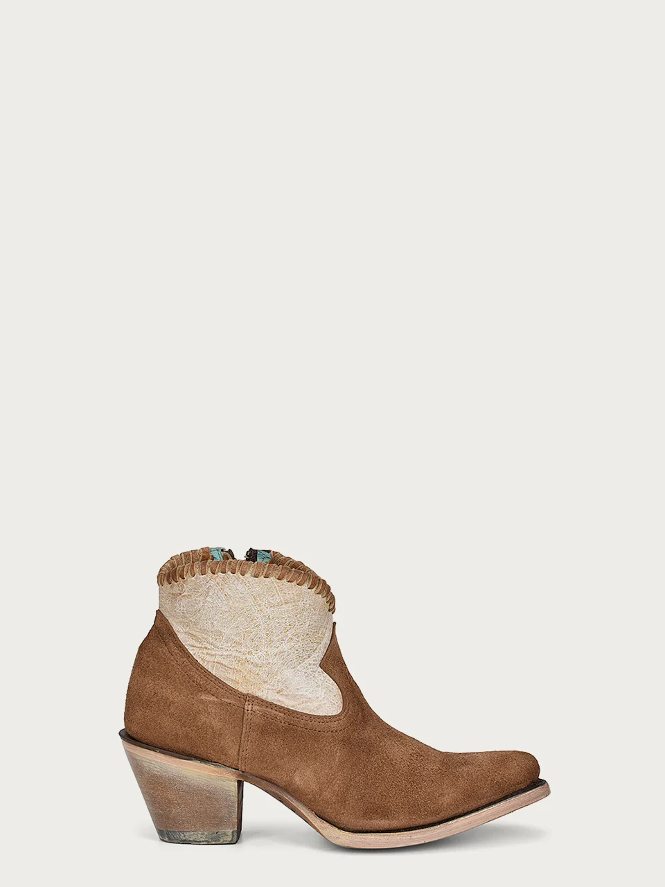 A4276 - WOMEN'S WOVEN SAND SHORT J-TOE COWBOY BOOT WITH ZIPPER - Image 2